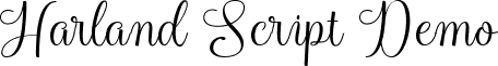 Harland Script Demo font - harland-reguler-demo.ttf