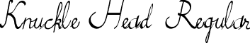 Knuckle Head Regular font - KnuckleHead.ttf