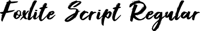 Foxlite Script Regular font - foxlite-script.ttf