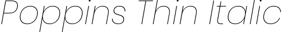 Poppins Thin Italic font - poppins.thin-italic.ttf