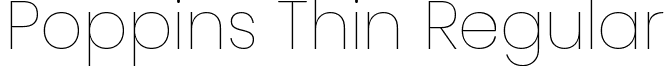 Poppins Thin Regular font - poppins.thin.ttf