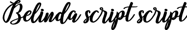 Belinda script script font - Belinda Script.otf