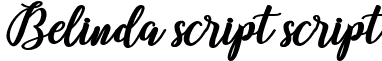 Belinda script script font - Belinda Script.ttf