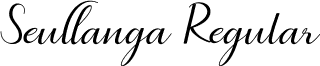 Seullanga Regular font - Seullanga script.ttf