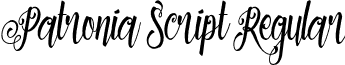 Patronia Script Regular font - Patronia Script.otf