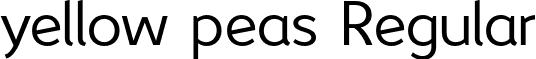 yellow peas Regular font - YellowPeas-Regular.otf