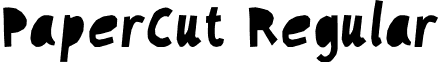 PaperCut Regular font - PaperCutRegular.otf