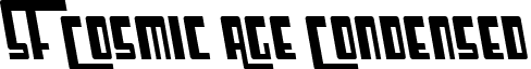 SF Cosmic Age Condensed font - sf-cosmic-age.condensed-oblique.ttf
