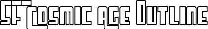 SF Cosmic Age Outline font - sf-cosmic-age.outline.ttf