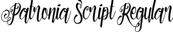 Patronia Script Regular font - patronia-script.ttf