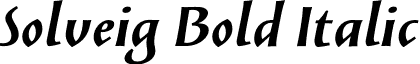 Solveig Bold Italic font - solveig.bold-italic.otf