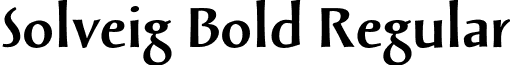 Solveig Bold Regular font - solveig.bold.otf