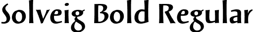 Solveig Bold Regular font - solveig.bold.ttf