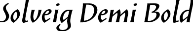 Solveig Demi Bold font - solveig.demi-bold-italic.ttf