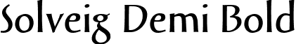 Solveig Demi Bold font - solveig.demi-bold.ttf