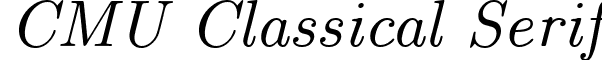 CMU Classical Serif font - cmu.classical-serif-italic.ttf