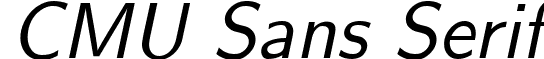 CMU Sans Serif font - cmu.sans-serif-oblique.ttf