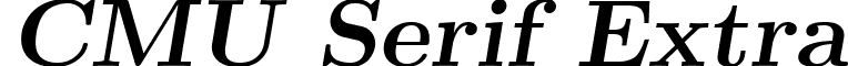 CMU Serif Extra font - cmu.serif-extra-boldslanted.ttf