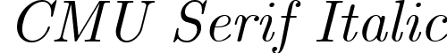 CMU Serif Italic font - cmu.serif-italic.ttf