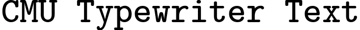 CMU Typewriter Text font - cmu.typewriter-text-bold.ttf