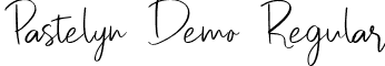 Pastelyn Demo Regular font - Pastelyn.otf
