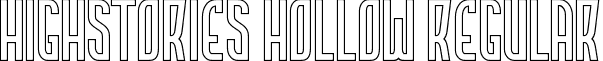 Highstories Hollow Regular font - highstories-hollow.otf