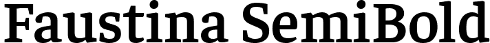 Faustina SemiBold font - Faustina-SemiBold.ttf