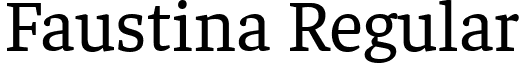 Faustina Regular font - Faustina-Regular.ttf