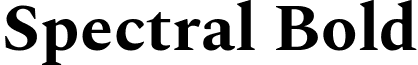 Spectral Bold font - spectral.bold.ttf