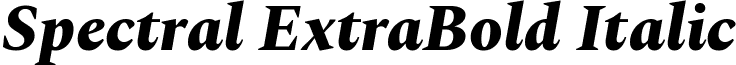 Spectral ExtraBold Italic font - spectral.extrabold-italic.ttf
