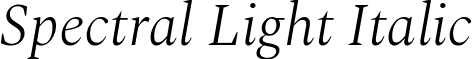 Spectral Light Italic font - spectral.light-italic.ttf