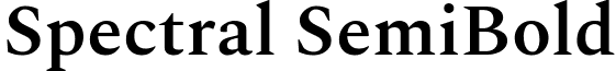Spectral SemiBold font - spectral.semibold.ttf