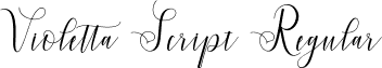 Violetta Script Regular font - violetta-script.ttf