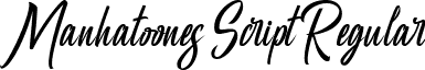 Manhatoones Script Regular font - Manhattone Demo.ttf