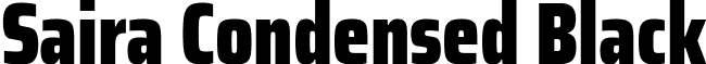 Saira Condensed Black font - saira-condensed.black.ttf