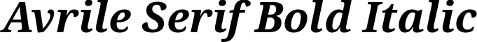 Avrile Serif Bold Italic font - avrile-serif.bold-italic.ttf