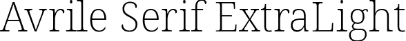 Avrile Serif ExtraLight font - avrile-serif.extralight.ttf