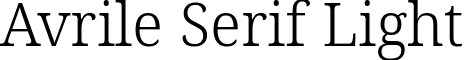Avrile Serif Light font - avrile-serif.light.ttf
