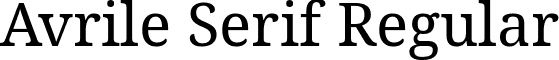 Avrile Serif Regular font - avrile-serif.regular.ttf
