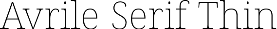 Avrile Serif Thin font - avrile-serif.thin.ttf