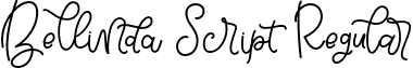 Bellinda Script Regular font - Bellinda Script.otf