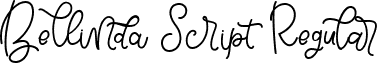 Bellinda Script Regular font - Bellinda Script.ttf