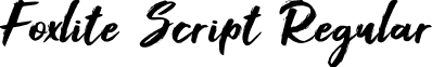 Foxlite Script Regular font - Foxlite Script.otf