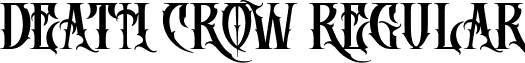 DEATH CROW Regular font - DEATH CROW.ttf