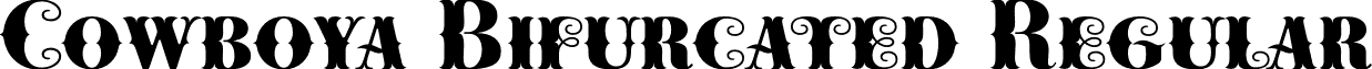 Cowboya Bifurcated Regular font - Cowboya-Bifurcated.otf