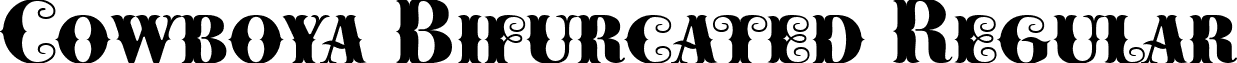 Cowboya Bifurcated Regular font - Cowboya-Bifurcated.ttf