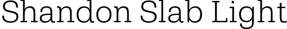 Shandon Slab Light font - hoftype-shandon-slab-light.otf