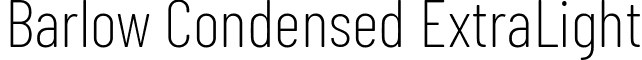 Barlow Condensed ExtraLight font - barlow-condensed.extralight.ttf