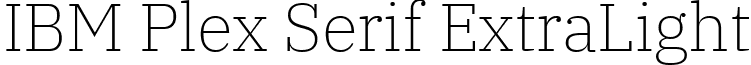 IBM Plex Serif ExtraLight font - ibm-plex-serif.extralight.ttf