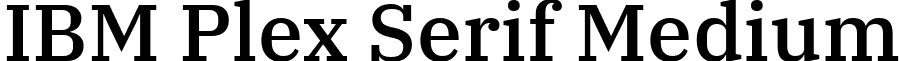 IBM Plex Serif Medium font - ibm-plex-serif.medium.ttf